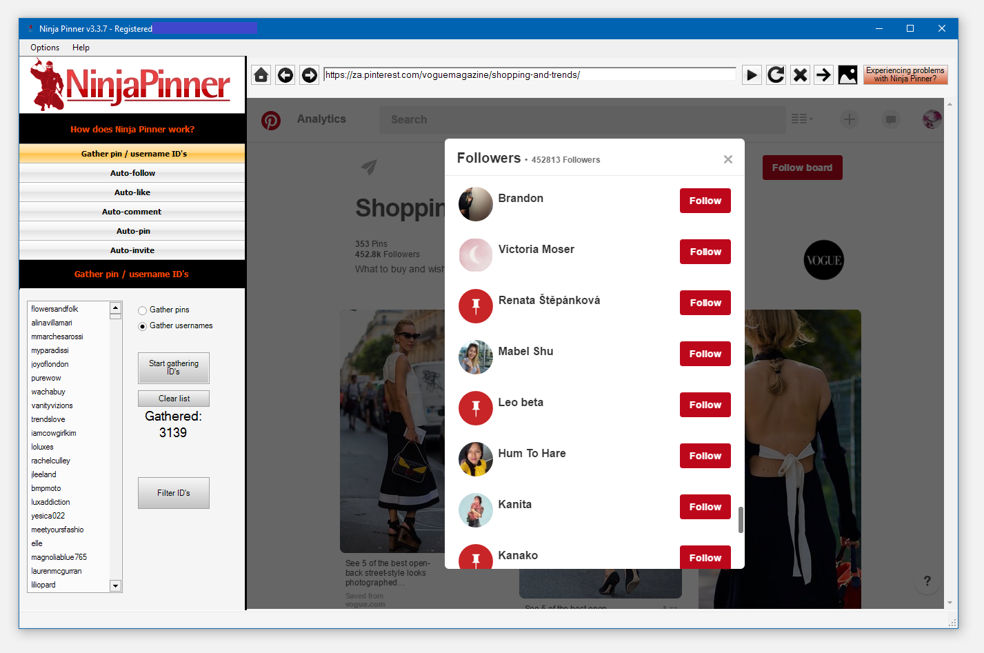 Ninja Pinner 2024最新版 Pinterest图片社交营销工具软件 包升级