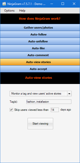 Auto-view Stories